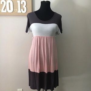 PinkBlush colorblock Dress